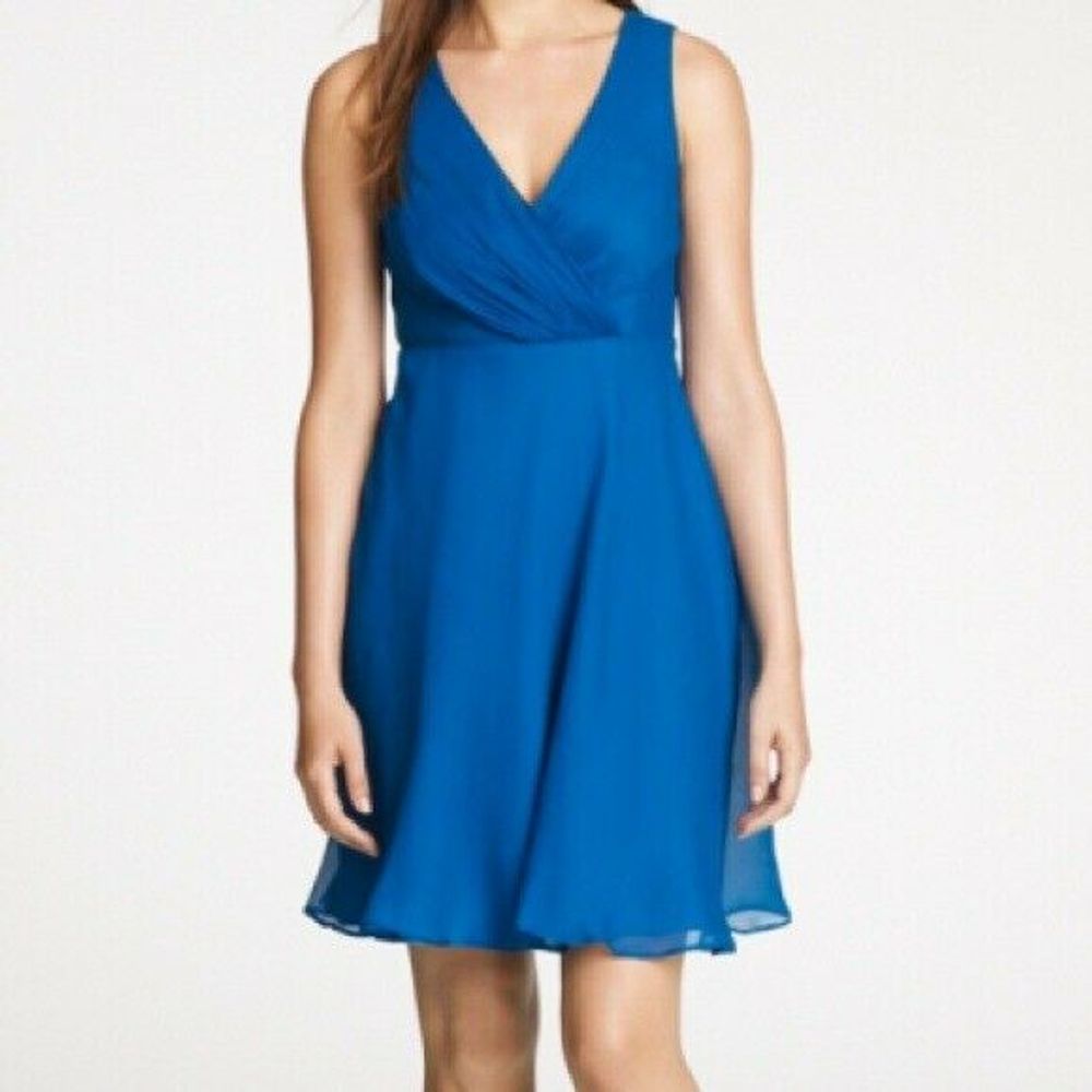 J.Crew Evie Chiffon Dress Size 10 Silk Bridesmaid Crepe Aline